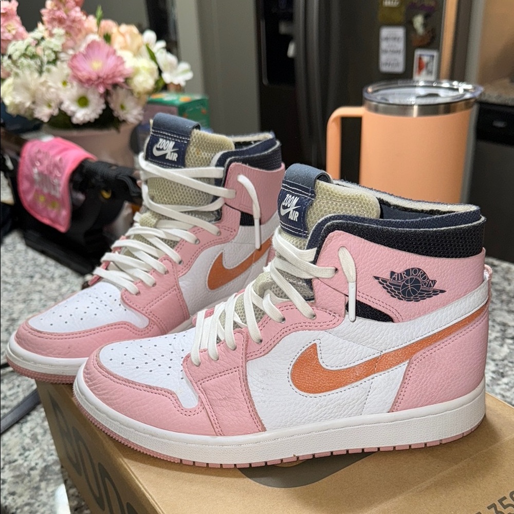 Nike Women's Air Jordan 1 High - Pink and Orange